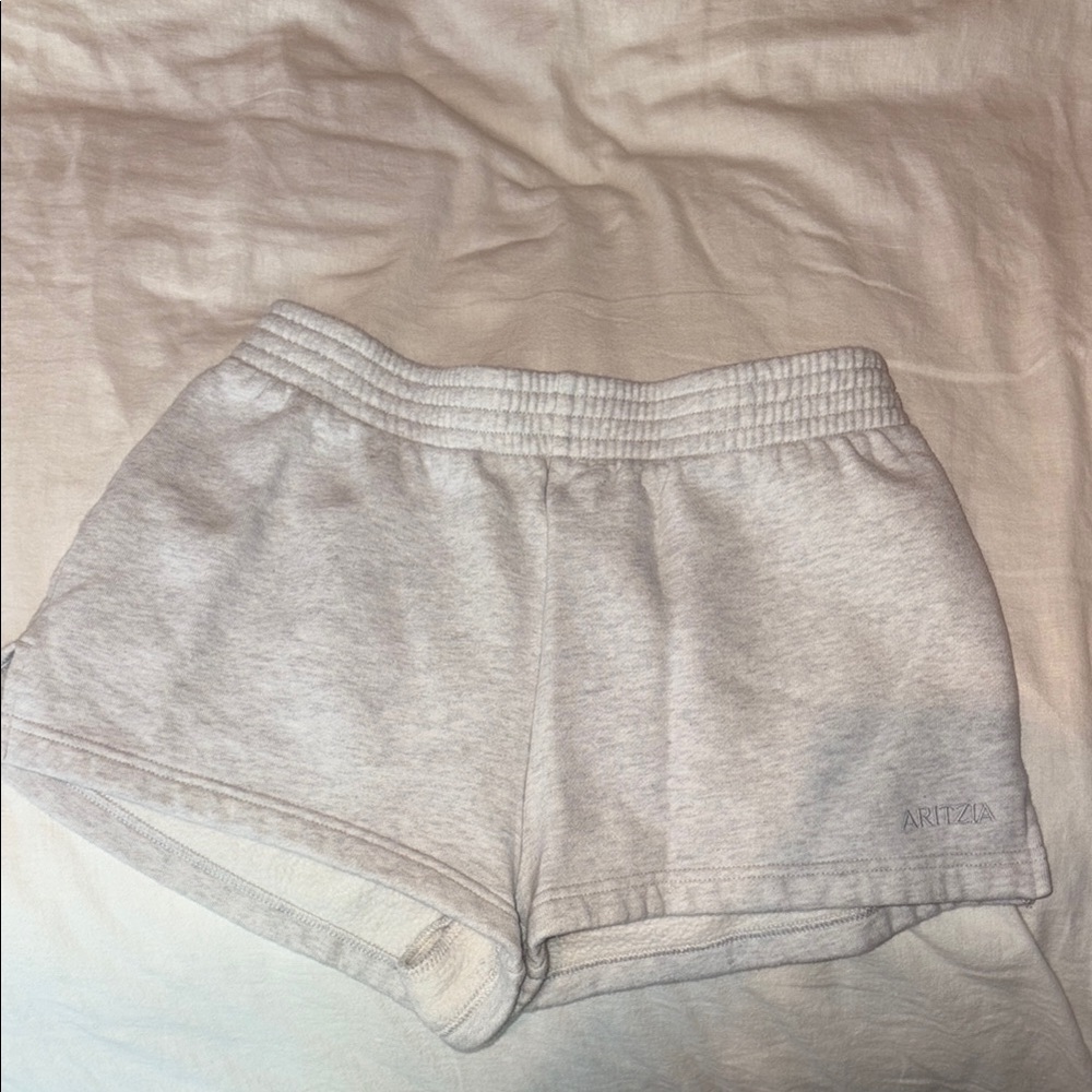 Aritzia Gray Sweat Shorts with Elastic Waistband Size small